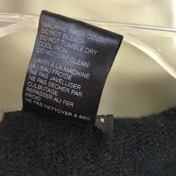 Chiaramente Ruffles Mohair Sweater Crew Neck Cozy Wool Blend Lightweight Knit XL - Picture 8 of 14